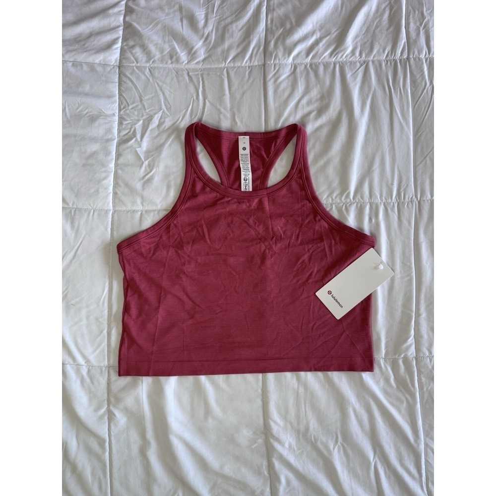 Lululemon Swiftly Tech Racerback Tank 2.0 Race Size 14 Dessert Red NWT